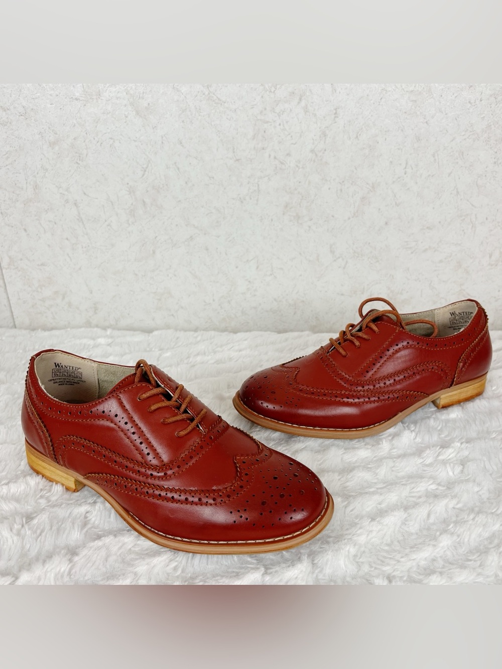 Wanted Women’s Babe Lace Up Oxford Dress Shoes Size 5.5 Academia Preppy Career